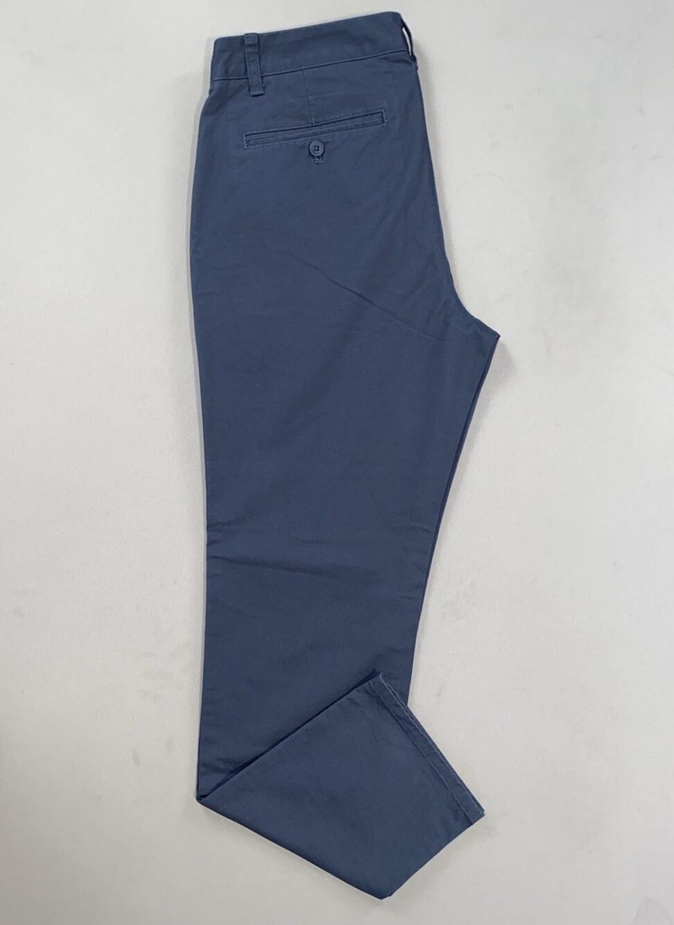 Bonobos Slim Fit Flat Front Washed Chino Pants. Washed Gunmetal Blue, 31X30 NWOT